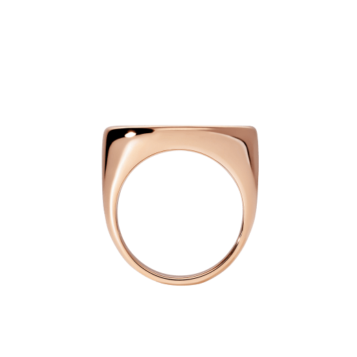خاتم مونيتي من الذهب الوردي عيار 18 قيراطاً مرصع بقطعة نقود أثرية برونزية أو فضية AN856864 image 2