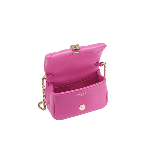 Shop BVLGARI Serpenti Cabochon Matelassé Leather Mini Bag