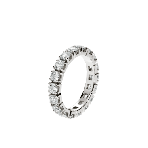 Eternity Band Ring aus 18 Karat Weißgold mit Diamanten AN203902 image 1
