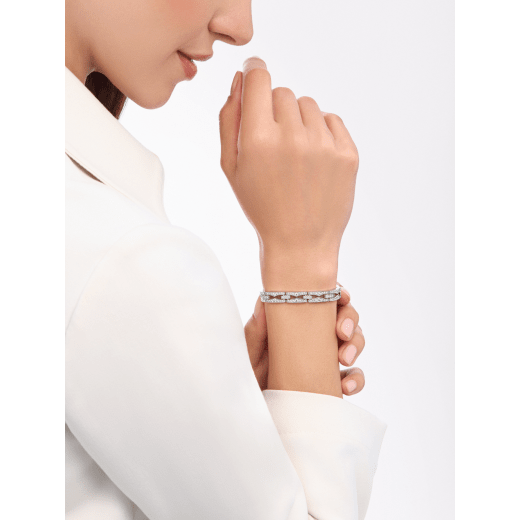 Bracciale B.zero1 Rock Chain in oro bianco 18 kt con pavé di diamanti. BR859199 image 1