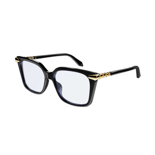 Serpenti Viper rectangular acetate glasses with jewellery-inspired scale motif 904395 image 1
