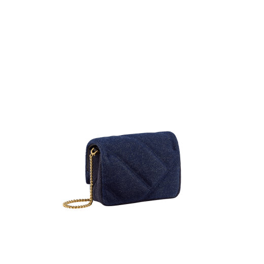 Quilted Collection Nappa Leather Clutch - Navy Blue