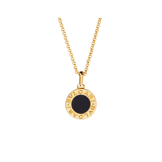 BVLGARI BVLGARI necklace with 18 kt yellow gold chain and 18 kt yellow gold pendant set with onyx 350554 image 1