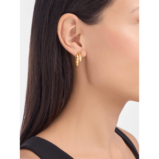 Serpenti Viper 18 kt yellow gold earrings 361291 image 2