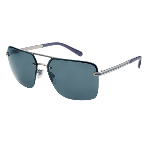 نظارات شمسية بولغري بولغري الرجالية مستطيلة بجسر معدني مزدوج. 904057 image 1