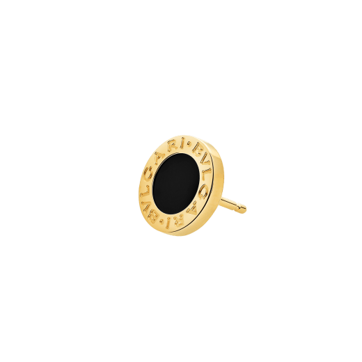 Bvlgari Bvlgari 18 kt yellow gold single stud earring with onyx insert 361649 image 2