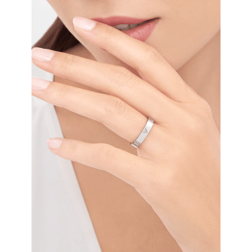 B.zero1 Essential 18 kt white gold band ring AN859967 image 3