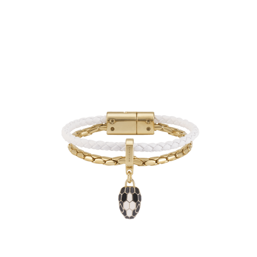 Bvlgari leather snake discount bracelet