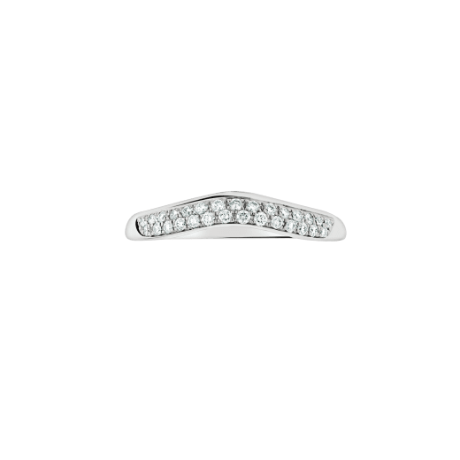フェディ ウェディング・リング。パヴェダイヤモンドを配したプラチナ製。 AN856079 image 2