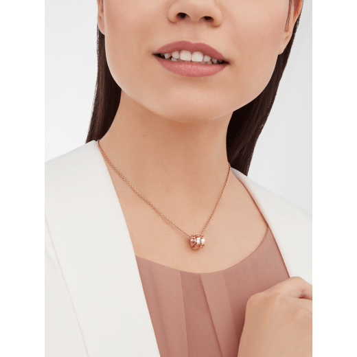 Lunar New Year Special Edition. Serpenti Viper 18 kt rose gold pendant necklace set with rubies on the head. 358888 image 1