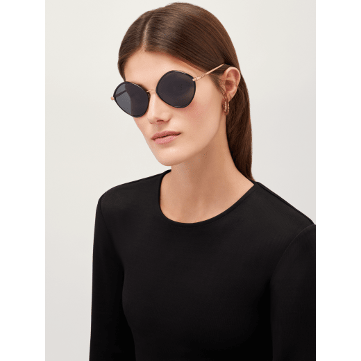 Serpenti "Viper" angular gold-plated finish sunglasses 0BV6186K image 1
