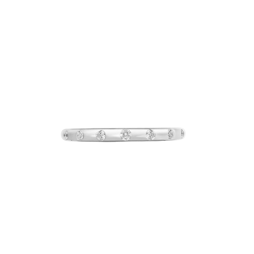 Fedi Wedding Band in platinum set with seven diamonds AN214704 image 2