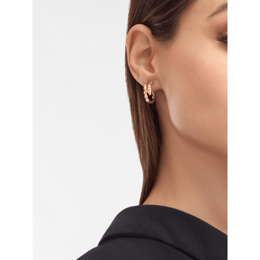 Serpenti Viper 18 kt rose gold earrings 361293 image 1