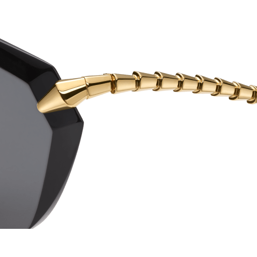 Serpenti Viper cat-eye rimless sunglasses with metal temples 904312 image 3
