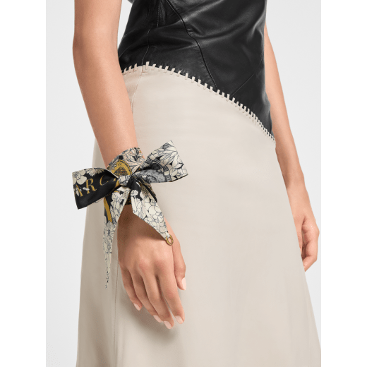 Bvlgari Alchemist shelley in fine black silk twill with a Bvlgari Bvlgari metal pendant. Made of 100% silk. 246227 image 1