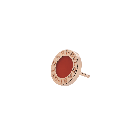 Непарная серьга-пуссета BVLGARI BVLGARI, розовое золото 18 карат, сердолик 354728 image 2
