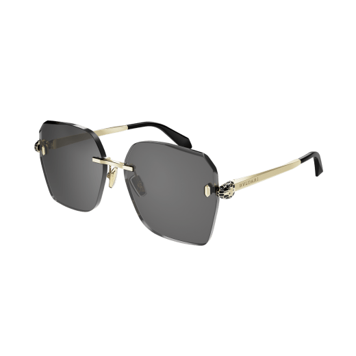 Serpenti Forever square rimless sunglasses with enamelled snakehead embellishment 904387 image 1