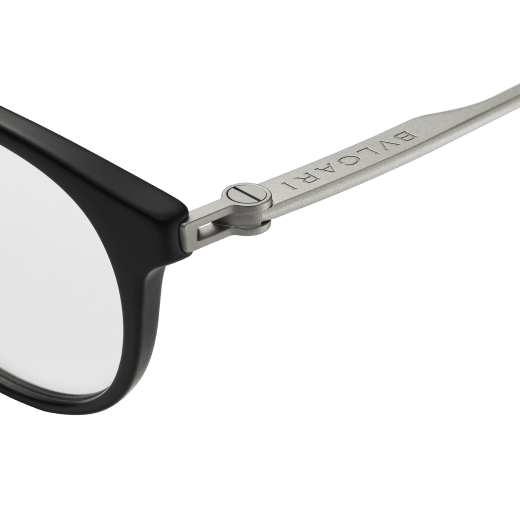 نظارات «بولغري بولغري ألومينيوم» بإطار شبه مستدير وعدسات حاجبة للضوء الأزرق 904228 image 3