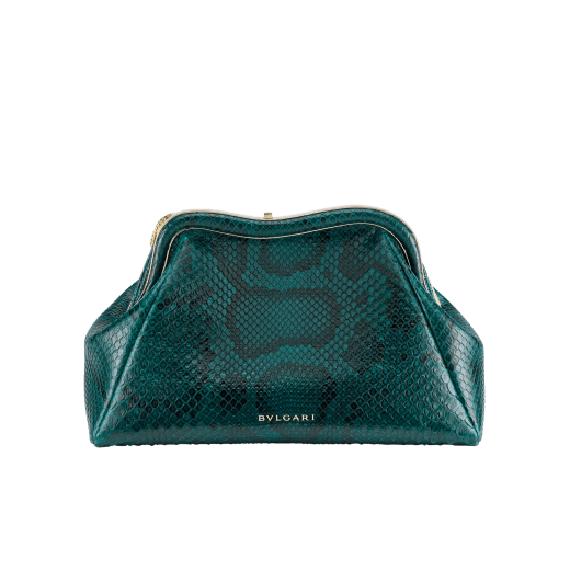 chanel green python bag