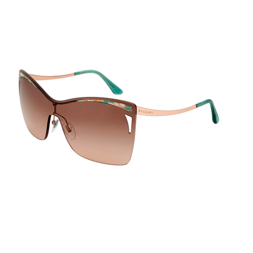 Bvlgari „Serpenti Eye-bite“ Monoshade-Sonnenbrille aus Metall. 903982 image 1