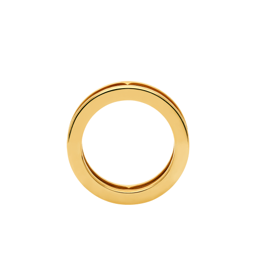 خاتم «بي.زيرو1» بحلقة واحدة من الذهب الأصفر عيار 18 قيراطاً مع جزء لولبي مفرغ AN859817 image 2
