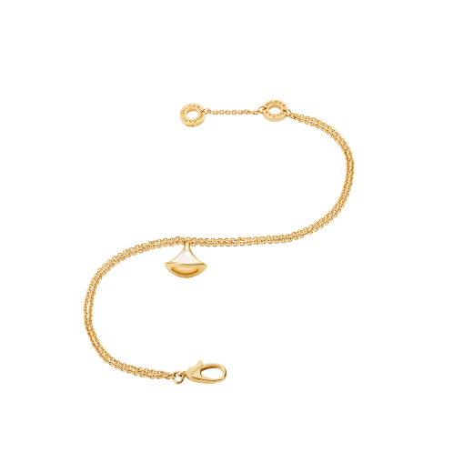 DIVAS' DREAM 18 kt yellow gold bracelet with pendant set with a mother-of-pearl element BR859361 image 2