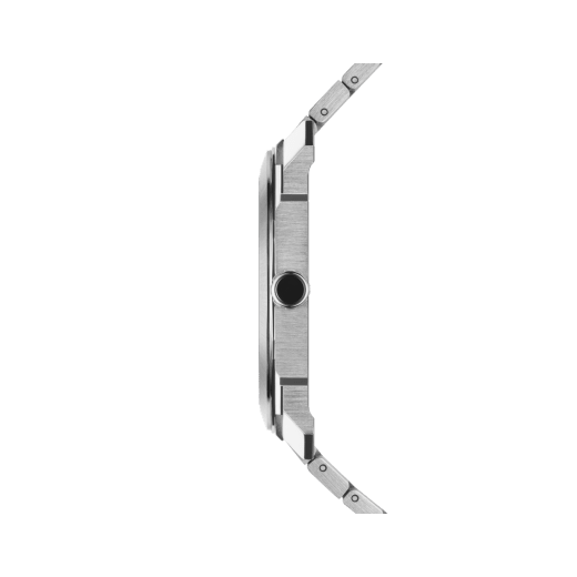 Octo Finissimo Automatic watch with satin-polished titanium case and bracelet, extra-thin mechanical manufacture movement, automatic winding, small seconds and opaline titanium dial. Water-resistant up to 30 metres. 104351 image 3