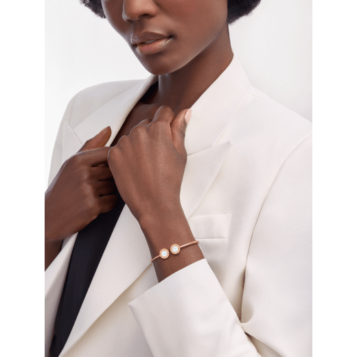 Bvlgari Bvlgari 手環，18K 玫瑰金材質，鑲飾珍珠母貝元素。 BR860205 image 1