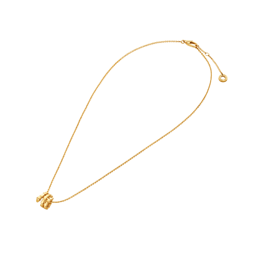 Serpenti Viper 18 kt yellow gold mini pendant necklace 362421 image 2