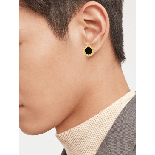 Bvlgari Bvlgari 18 kt yellow gold single stud earring with onyx insert 361649 image 2