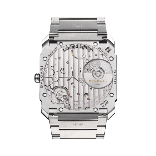 Octo Finissimo Sejima Limited Edition watch features mechanical manufacture in-house movement (2.23 mm thick), automatic winding, 40 mm polished stainless steel case and bracelet, polished dial with sapphire crystal and metalized dots. Water-resistant up to 100 meters. 103710 image 4