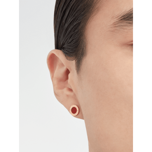 Rose gold DIVAS' DREAM Earrings Red with 0.07 ct Diamonds,Carnelian |  Bulgari Official Store