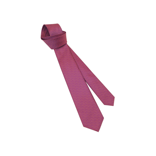 Bulgari ShineBeth seven-fold tie in fine bordeaux jacquard silk. BulgariShineBeth image 1