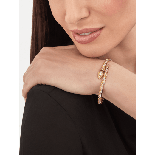 „Serpenti“ Armband aus 18 Karat Gelbgold mit Diamant-Pavé BR858983 image 1