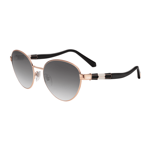 Ovale Serpenti „Back to Scale“ Sonnenbrille aus Metall backtoscale image 1