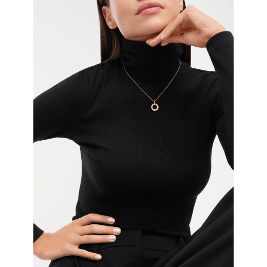 Collana con pendente BULGARI BULGARI in oro giallo 18 kt con diamante. 361078 image 1