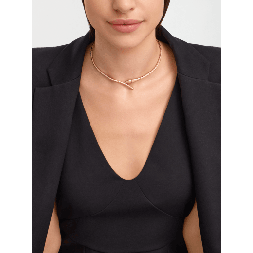 Serpenti Viper 18 kt rose gold necklace. CL859776 image 1