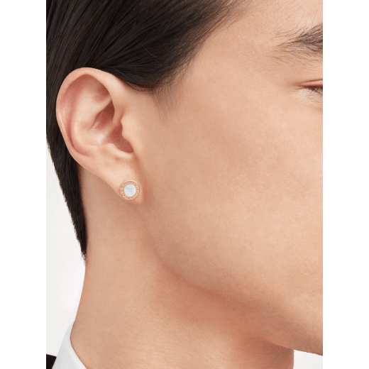 BVLGARI BVLGARI 18 kt rose gold single stud earring with mother-of-pearl 354732 image 2