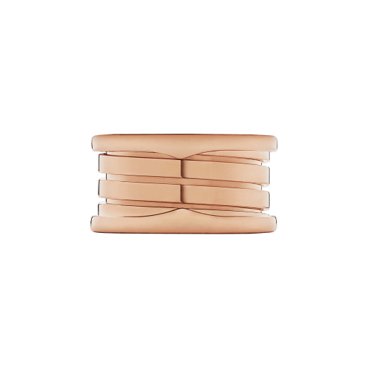 B.zero1 four-band ring in 18 kt rose gold. B-zero1-4-bands-AN856732 image 3