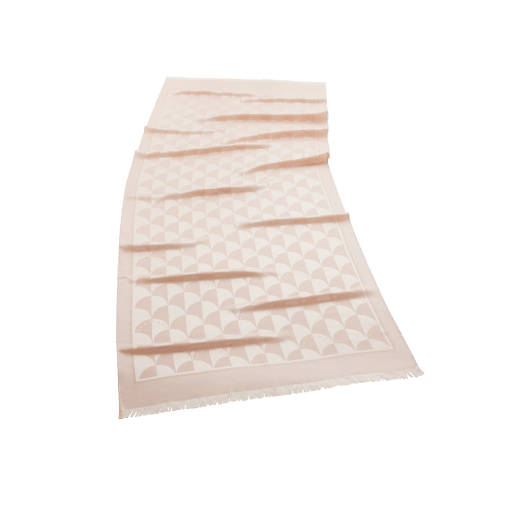 Maxi Calla stole in fine white silk wool. Made of 60% silk and 40% wool. MAXICALLA-ST image 1