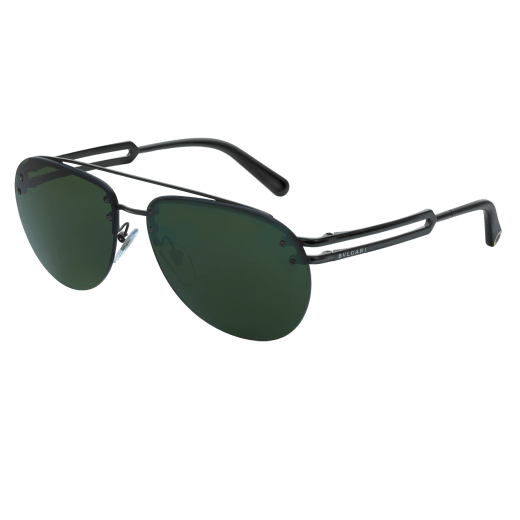 Солнцезащитные очки Bvlgari Bvlgari в металлической оправе формы «авиатор» с двойным мостом. 904044 image 1