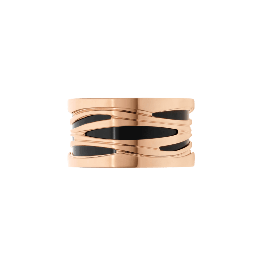 B.zero1 Design Legend 4-Band-Ring aus 18 Karat Roségold und schwarzer Keramik. AN858575 image 3