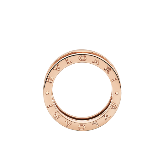 B.zero1 three-band ring in 18 kt rose gold. B-zero1-3-bands-AN852405 image 2