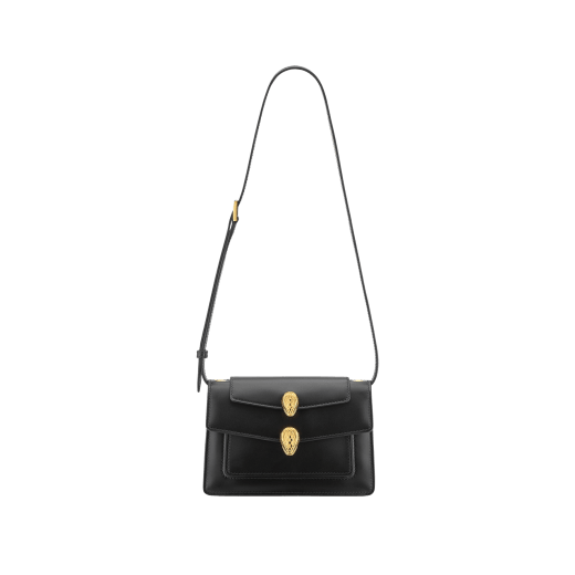 "Alexander Wang x Bvlgari" belt bag in smooth Amaranth Garnet red calfskin. New double Serpenti head closure in antique gold-plated brass with alluring red enamel eyes. SFW-001-1029S image 5