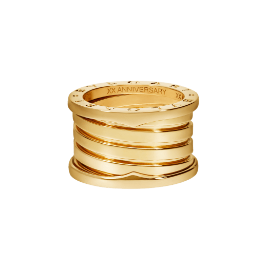 B.zero1 XXth Anniversary five-band ring in 18 kt yellow gold B-zero1-5-bands-AN858662 image 4