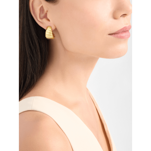 Bvlgari Tubogas 耳環，採用 18K 黃金。 362566 image 2