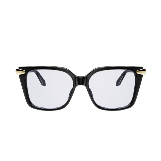 Serpenti Viper rectangular acetate glasses with jewellery-inspired scale motif 904395 image 2
