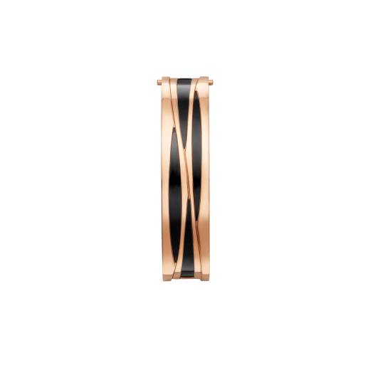B.zero1 18 kt rose gold bracelet with black ceramic. BR858729 image 3