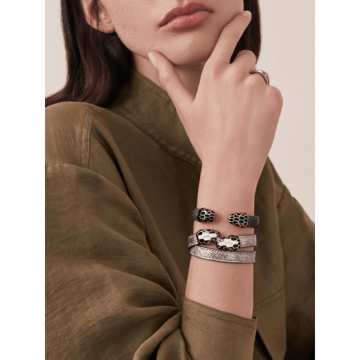 Bvlgari serpenti shop forever leather bracelet