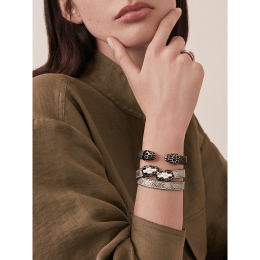 Serpenti Forever Leather Bracelet 292760 | Bulgari